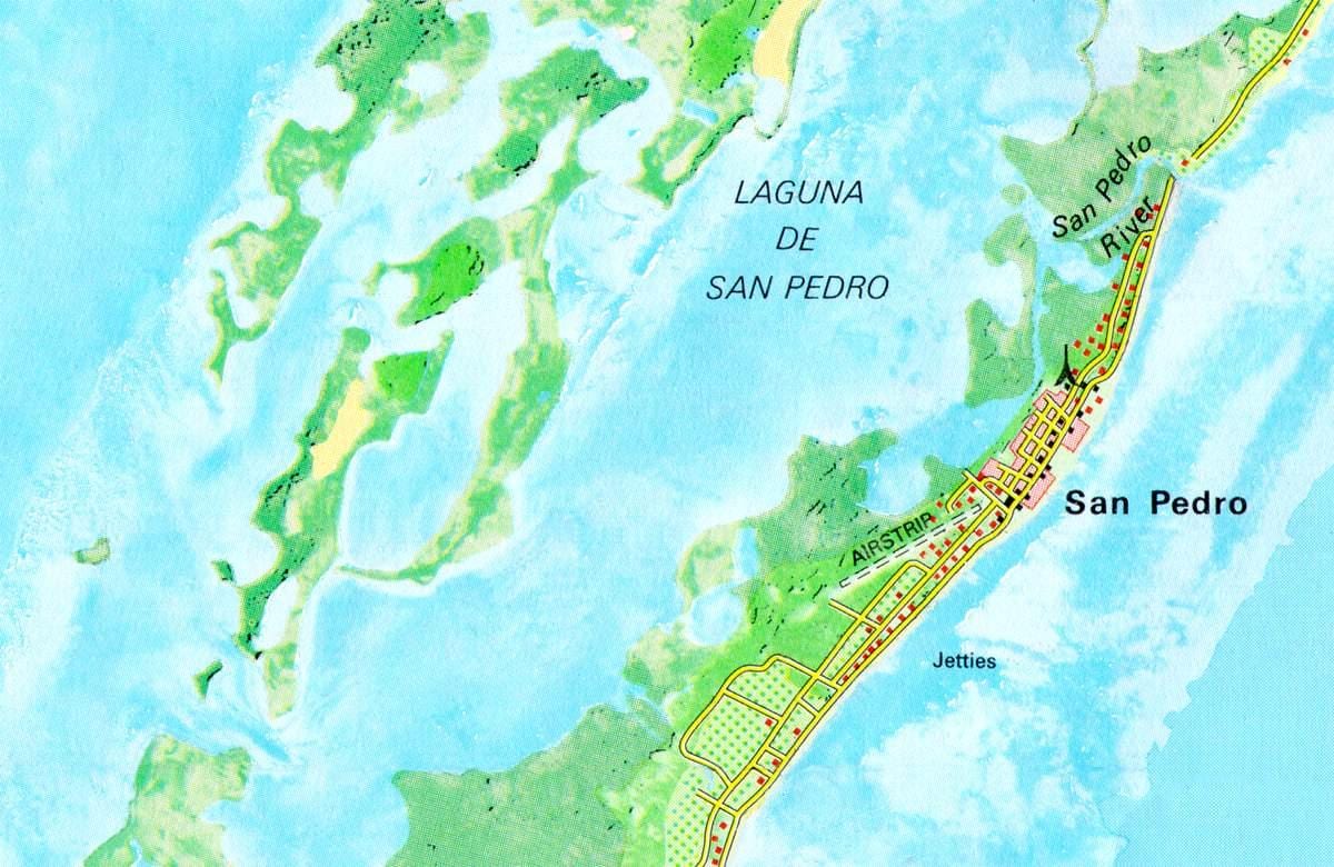 вуліцы Сан-Пэдра, Беліз карце